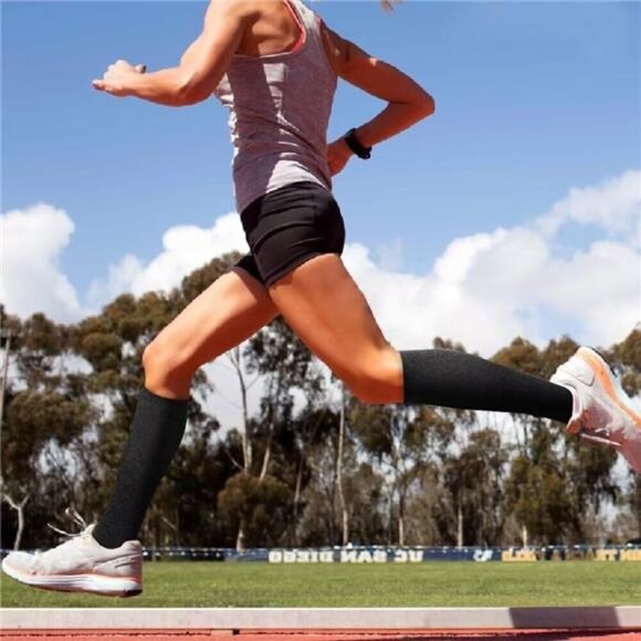 Double Couple 8 Pairs Compression Socks Men Women Knee High Compression - Picture 5 of 8